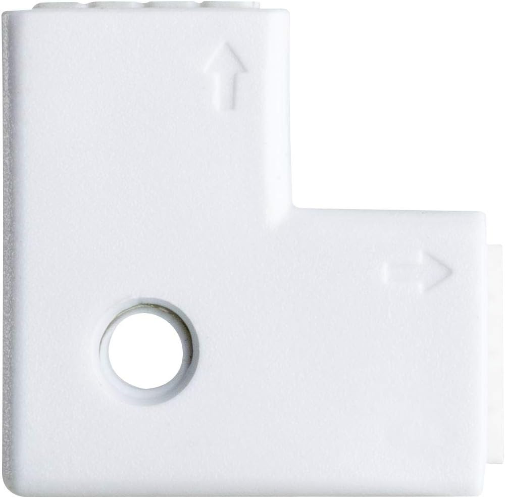 Paulmann 70599 YourLED 90° Corner Connector for LED Strip 4-Pack Strip Accessory White Black Plastic 2X White 2X Black incl. 4-Way pin - Image 5
