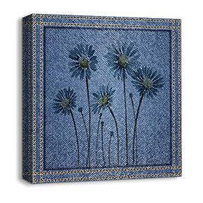 Canvas Wall Art Beautiful Jeans Fabric...