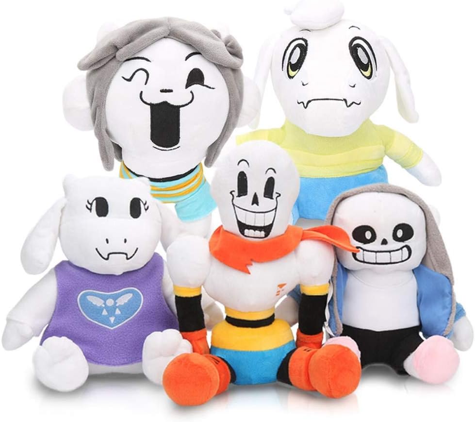 LevinArt 2pcs 30cm Anime Undertale Plush Toys Undertale Sans Papyrus Asriel Toriel Stuffed Plush Toys Doll for Kids Children Gift