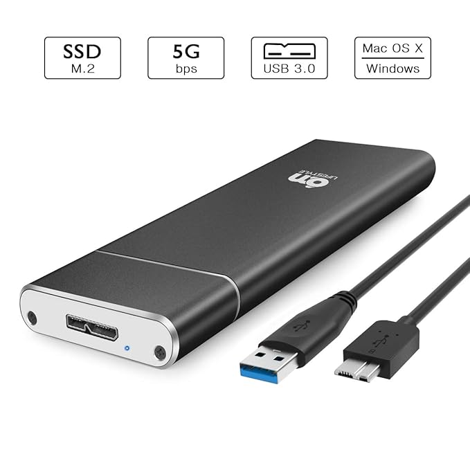 M2 SSD Enclosure USB 3.0, 6amLifestyle SSD Case for M.2 Amazon.co.uk