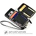 ZVE Wallet Case for Samsung Galaxy S8, 5.8 inch, Leather Wallet Case Credit Card Holder Slot Zipper Wallet Pocket Purse Handbag Wrist Strap Protective Cover Samsung Galaxy S8, 5.8 inch 2017 - Black