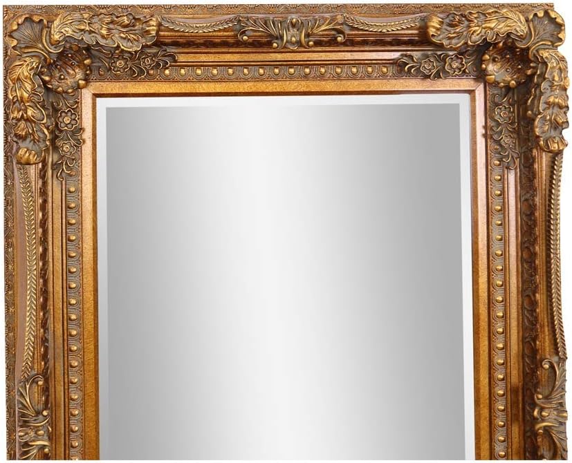 Barcelona Trading Carved Louis Large Gold Ornate French Frame Leaner/Wall Mirror - Image 3