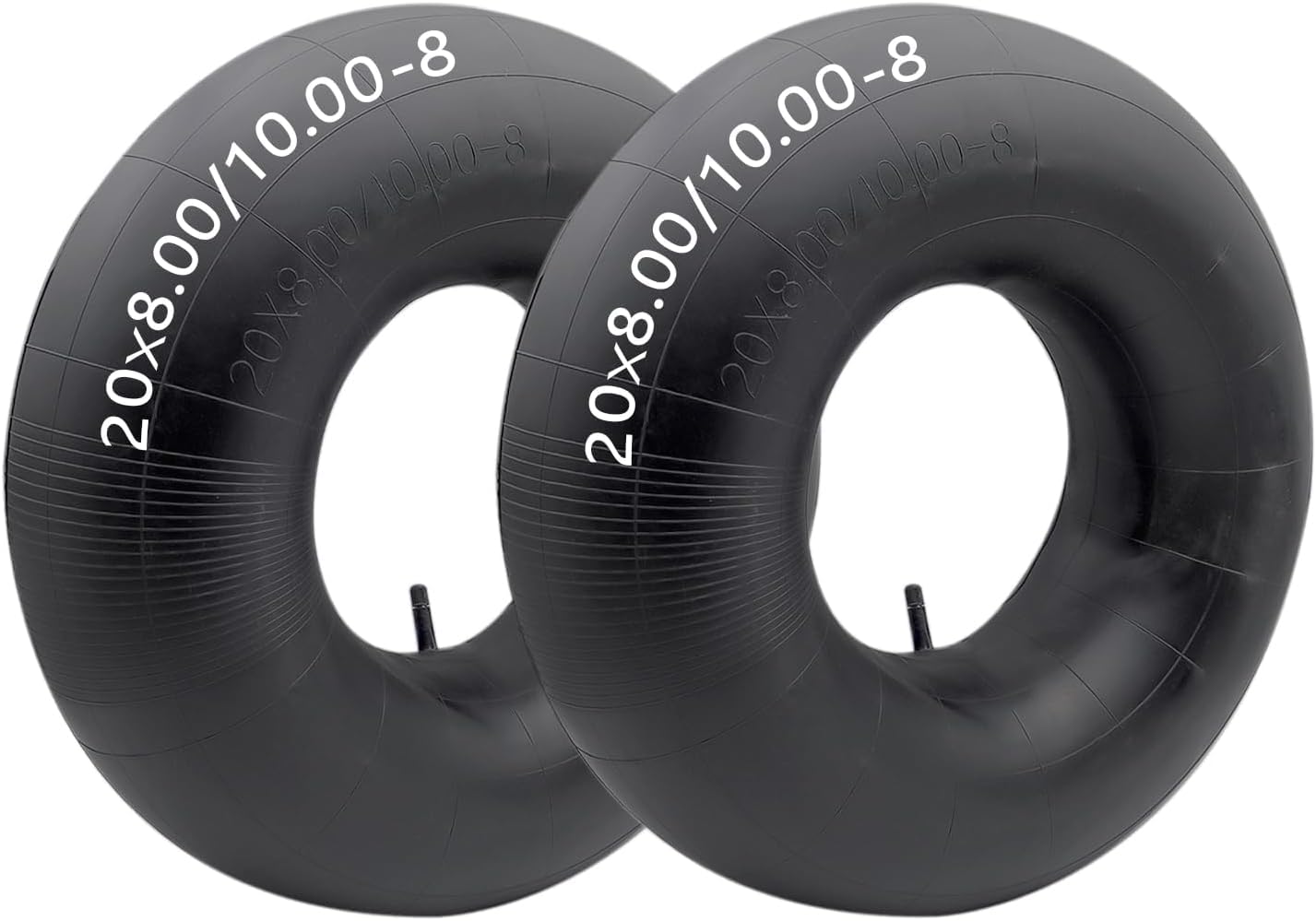 Photo 1 of (2-Pack) 20 x 10.00/8.00-8 Tube 20x10/8-8 Inner Tube