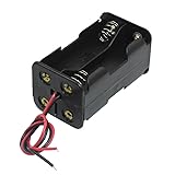 SODIAL(R) Black Tow Layers 4 x 1.5V AA Batteries