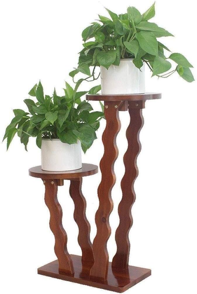 YSNBM Flower Stand MultiLayer Solid Wood