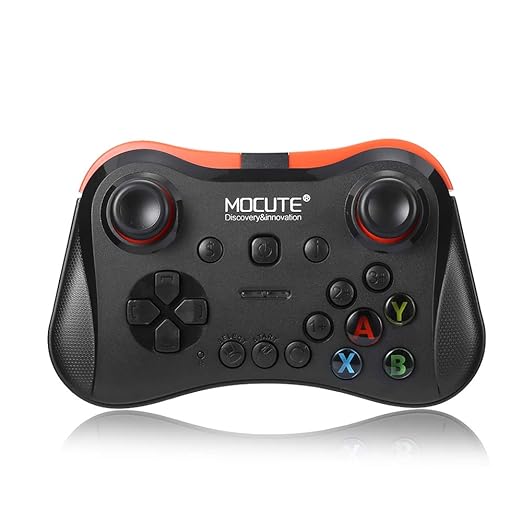 Wireless Gamepad, MOCUTE Bluetooth Joystick / 10m Reichweite Laptop Controller mit Halterung für Smartphone, MID, TV-Box, Sma