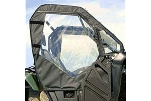Falcon Ridge UTV Soft Door Kit Compatible with Honda Pioneer 500 (2015-2023) and 520 (2021-2023) Models | with Zippered Windo