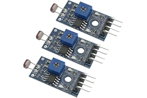VKLSVAN 3PCS Photosensitive Sensor Module Digital Light Intensity Detection Light Sensor Photosensitive diode Photoresistor Module 4pins DC 3.3-5V LM393 Comparator