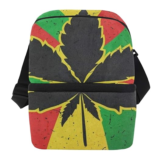 Lovexue - Bolsa de Almuerzo portátil para Hombre, diseño de Hojas ...