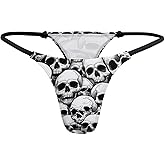 Meaudiwes Womens Breathable T-back Panties Stretch Low Rise No Show Thong Cheeky G-String Thongs Underwear