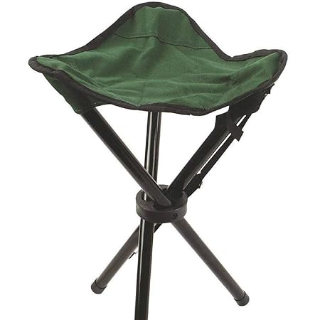 CBEX Folding Portable Tripod Stool by Redsign Folding Chair with Carrying Case for Outdoor Camping Hiking Fishing spectating, Soccer, Basketball, Football, All Outdoor Sports Capacity 100Kg