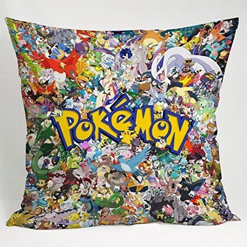 Fashion Pillowcases All Pokemon Character Pillow Case (20*30 inches one side)