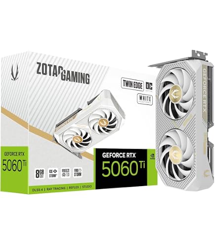 Amazon.com: ZOTAC Gaming GeForce RTX 5060 Twin Edge OC White