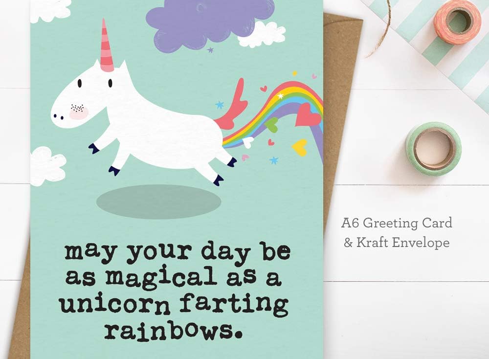 Magical Unicorn Farting Birthday Card - Image 3