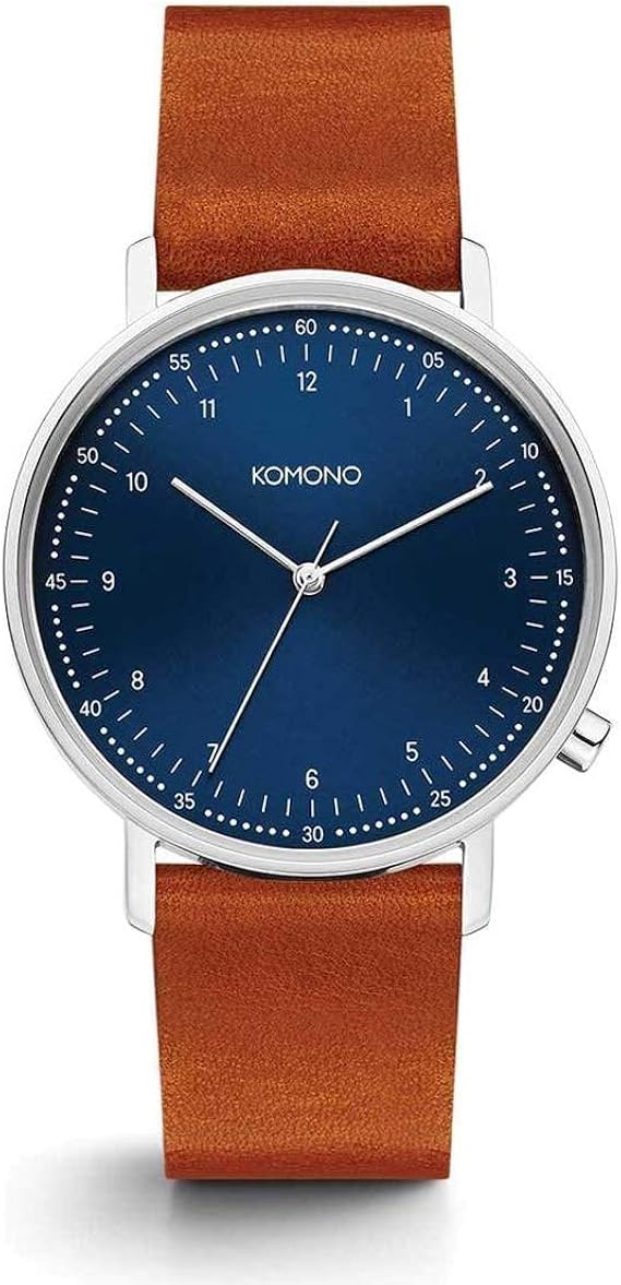 Amazon Komono コモノ 時計 メンズ ユニセックス Lewis ルイス ブルー コニャック Kom W4072 正規代理店 メンズ腕時計 腕時計 通販