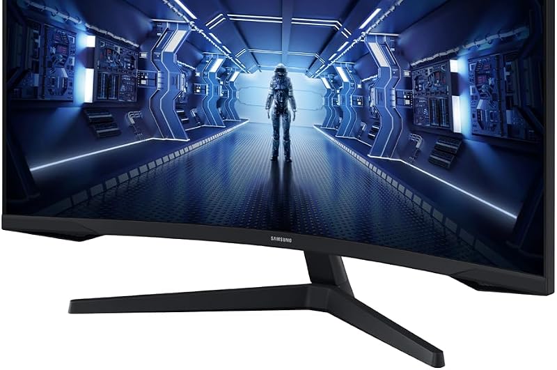 Monitor de jogos samsung lc34g55twwpxen 34" odyssey g5 (3440 x 1440, curvo, taxa de atualização de 165 hz, tempo de resposta de 1 ms, ultra wqhd, amd freesync premium, hdr, preto)