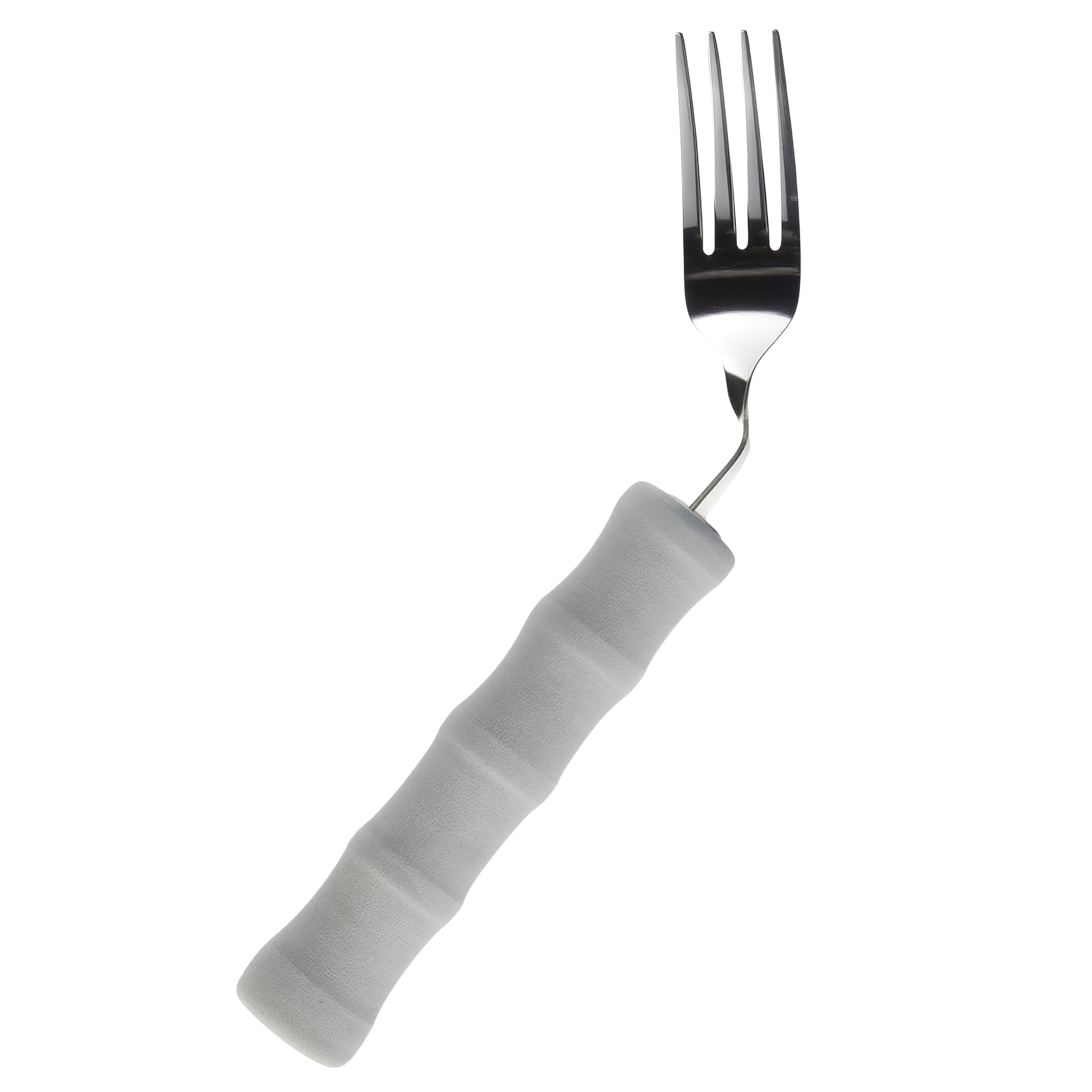 Homecraft Lightweight Foam Handled Cutlery - Angled, Fork, Right, (Eligible for VAT relief in the UK) Fork for Limited Wrist Movement, Independent Self-Feeding Utensil for Arthritis, Elderly, Disabled