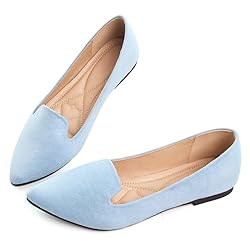ChaiRong Zhou Women Flats Solid Color Suede Ballet