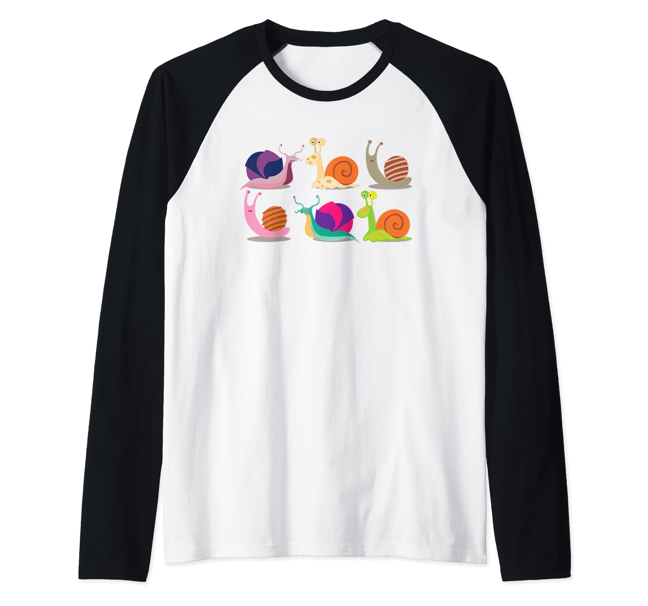 Snail Insect Garden Snail Nature Lover Raglan Baseball Tee