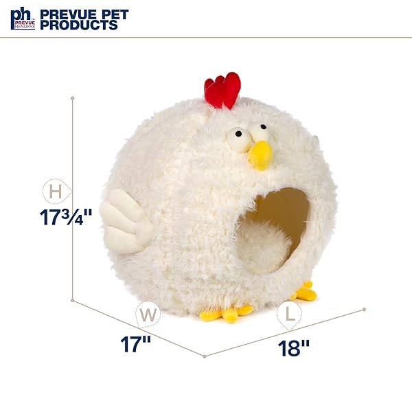 PREVUE PET PRODUCTS COMFY CHICKEN CAT AND DOG HIDEAWAY BED 7600