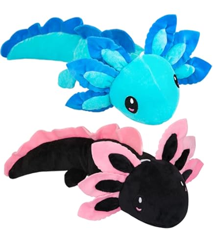 Amazon.com: Wild Republic Pocketkins Eco Axolotl Black, Stuffed
