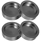 DOITOOL 4PCS Round Graphite Ingot Mould Crucible