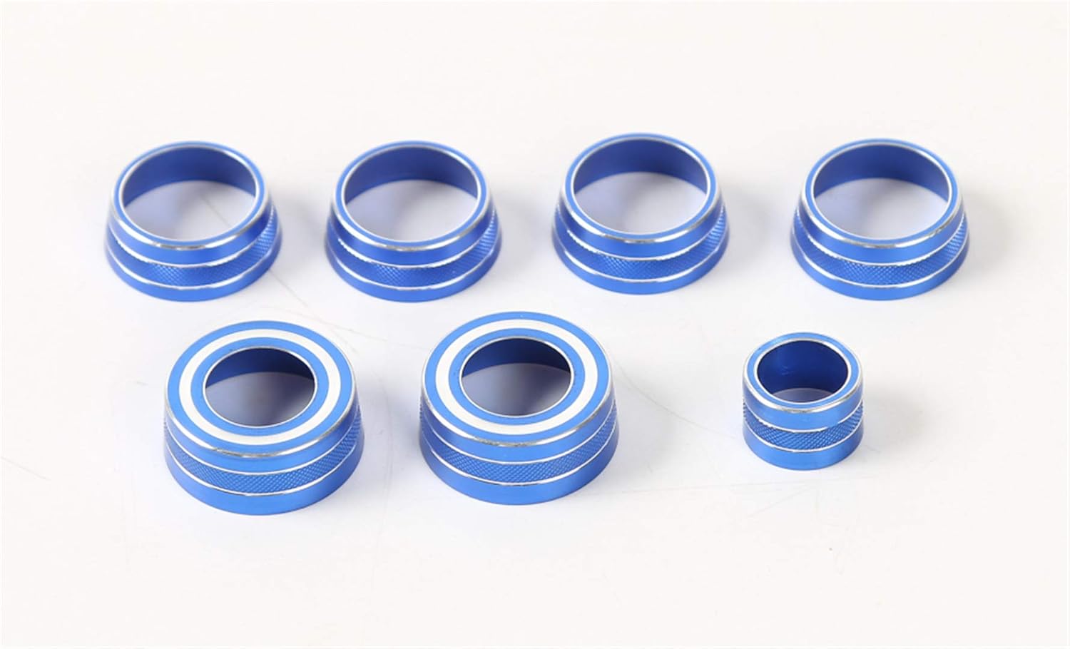 hors Alu Accessories Styling Anti Scratch Protection Decoration Frame Cover Trim Cap for Bumblebee Chevrolet Camaro SS RS LT ZL1 2017+ (Dash Button Frame Cover, Blue)