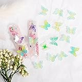 MEILINDS 100pcs 3D Butterfly Nail Charms Resin Nail