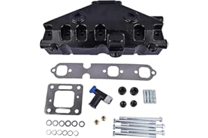 Exhaust Manifold Replacement for 1985-2002 Mer-Cruiser 4.3L V6 (262 cu. in.) GM V6 229 and 262 cu. in. Engines/175, 185, and 205 Model Engines 99745 99746 99746A8 99746A17 51225 807914A1 Lamerto