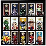 1 Display Geek Exclusive Stackable Toy Shelf for 4 in. Vinyl Collectible Figures, Black Corrugated Cardboard