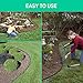 Landscape Edging Kit - Plastic Lawn Border - Landscaping Edge Roll - Garden No Dig Landscape Edging Heavy Duty 20 Feet