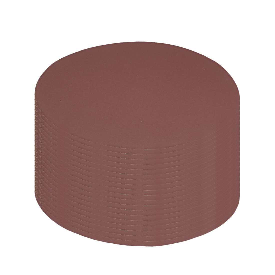 sourcingmap 20Pcs 7 inch Hook and Loop Sanding Disc 800 Grits Flocking Sandpaper for Random Orbit Sander Brown
