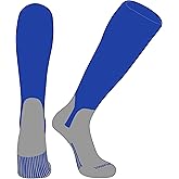 PEAR SOX OTC Baseball Softball Stirrup Socks (S, 5in) Royal, Silver