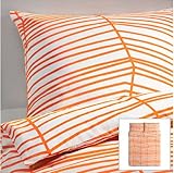 Ikea Odestrad Duvet Cover and Pillowcases, Full/queen, Orange
