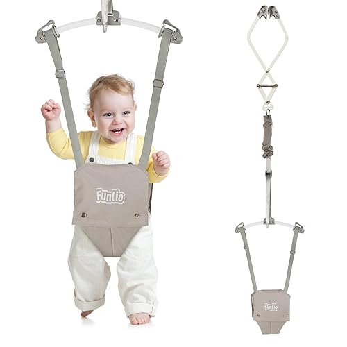 FUNLIO Baby Door Jumper for 6-24 Months (with Door Clamp), Baby