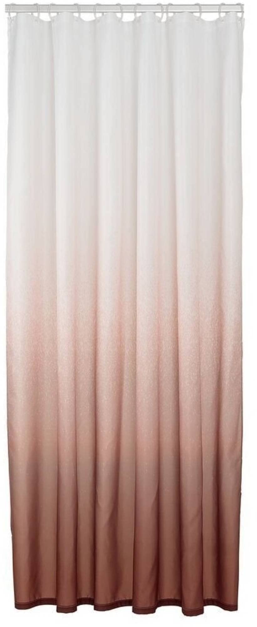 Sealskin Blend Shower curtain 180x200 cm Polyester Dark pink / White