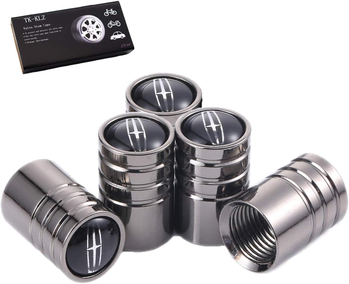 TKKLZ 4Pcs Chrome Car Tire Valve Stem Caps for Lincoln Navigator