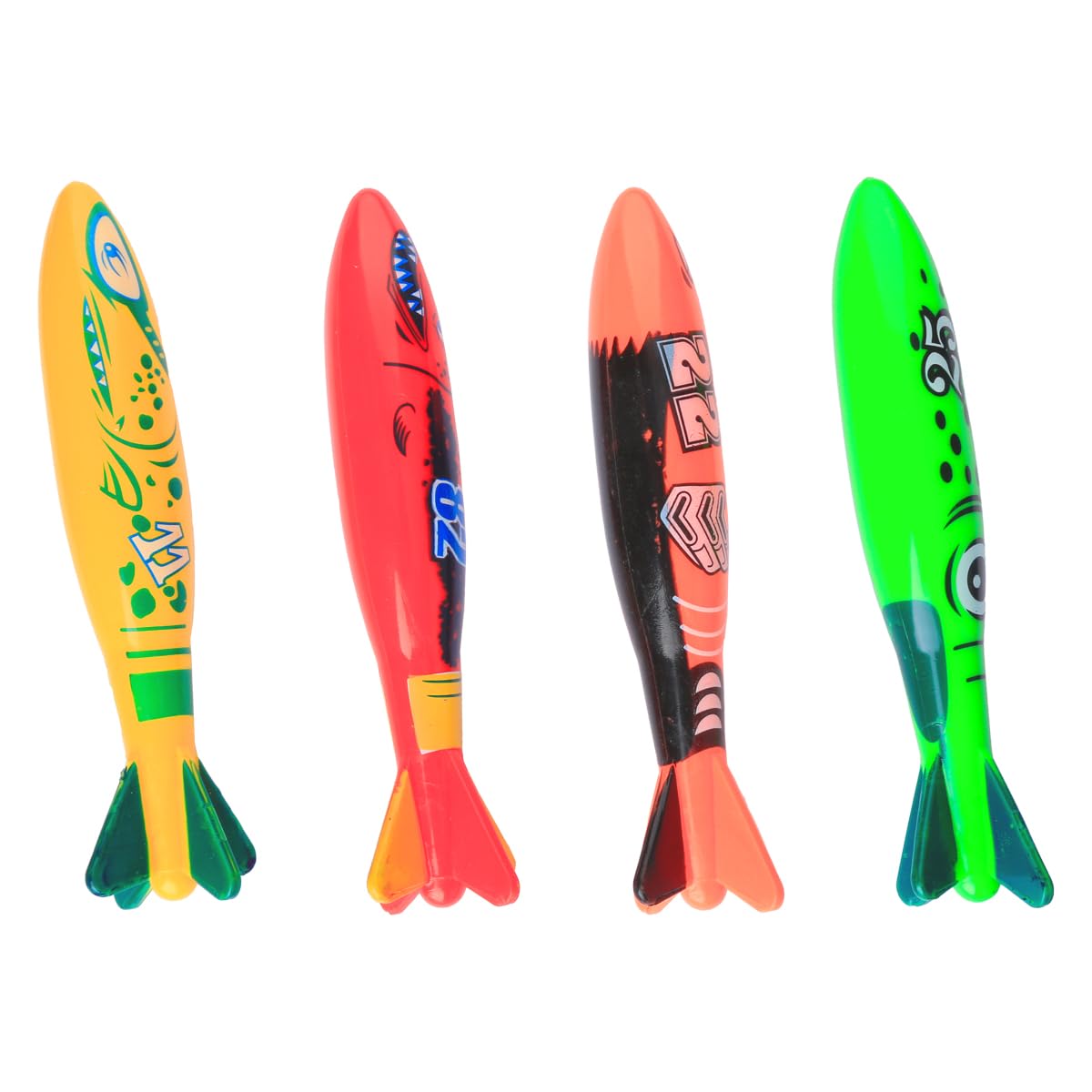 Thyonta 4 Pcs Underwater Dive Sticks Pool Toys - Sinkers for Swimming Kids Game for Kids Boys Girl Swimming for Bath Pool Water Park