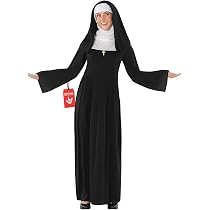 Costume Déguisement Exorciste Adulte - Veste Noire, Robe De Prêtre, Écharpe, Chapeau Et Croix, Taille Grand - 3