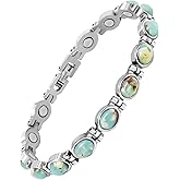 JEROOT Ultra Strength Magnetic Bracelets, Bracelet for Women and men, 3500-6000 Gauss Neodymium Magnets, Magnetic Field Therapy Jewelry Gift Comes With Adjustable Tools