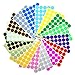 BronaGrand 640 Pieces 1 Inch Round Stickers Color Coding Labels