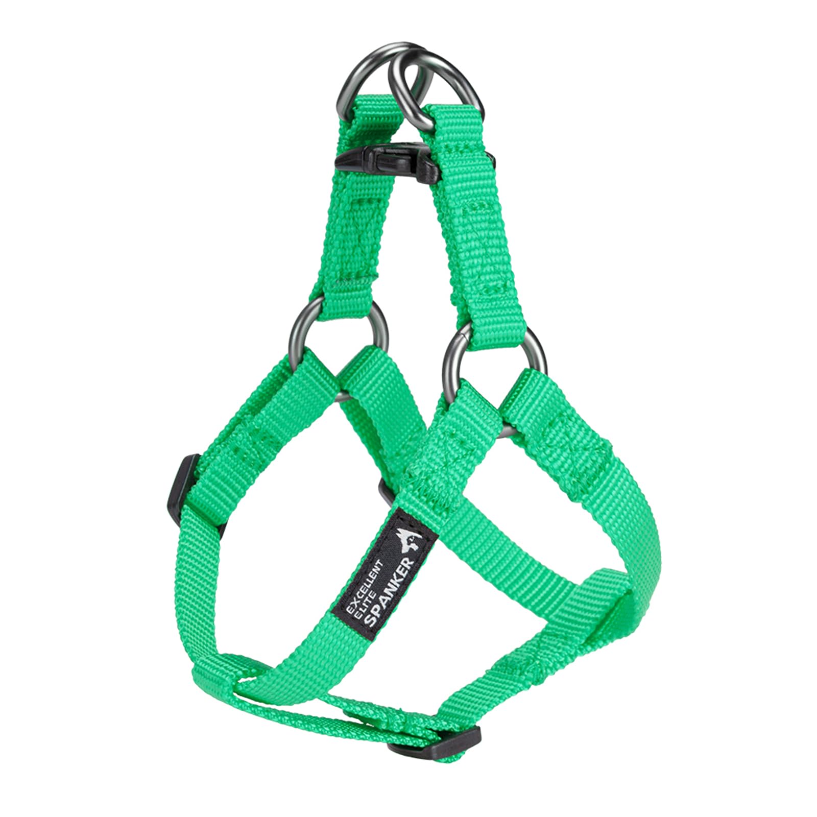 EXCELLENT ELITE SPANKER Cat Harness No Pull Dog Harness Adjustable Nylon Easy Pet Harness for Kitten Puppy Walking Training(GRN)