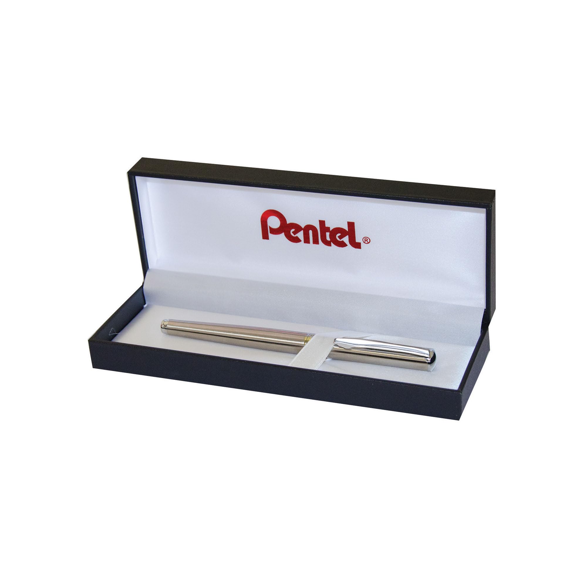 Pentel EnerGel Sterling Rollerball Pen - Silver Barrel with Gift Box