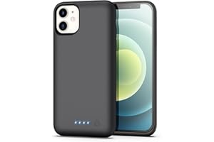 H H·E·T·P Battery Case for iPhone 11 Newest【6800mAh】 Protective Rechargeable Charging Case for iPhone11 External Battery Pack for iPhone 11 Portable Charger Case (6.1 inch) - Black