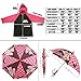 Disney Umbrella and Slicker Set, Toddler or Little Girl Rainwear Ages 2-7, Minnie Mouse, Medium, Age 4-5