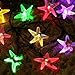 Icicle Starfish Solar String Lights, 20Ft 30 LED Fairy Christmas Lighting for Indoor/Outdoor Home, Patio, Lawn, Garden,Beach, Party and Seasonal Holiday (Multi Color)