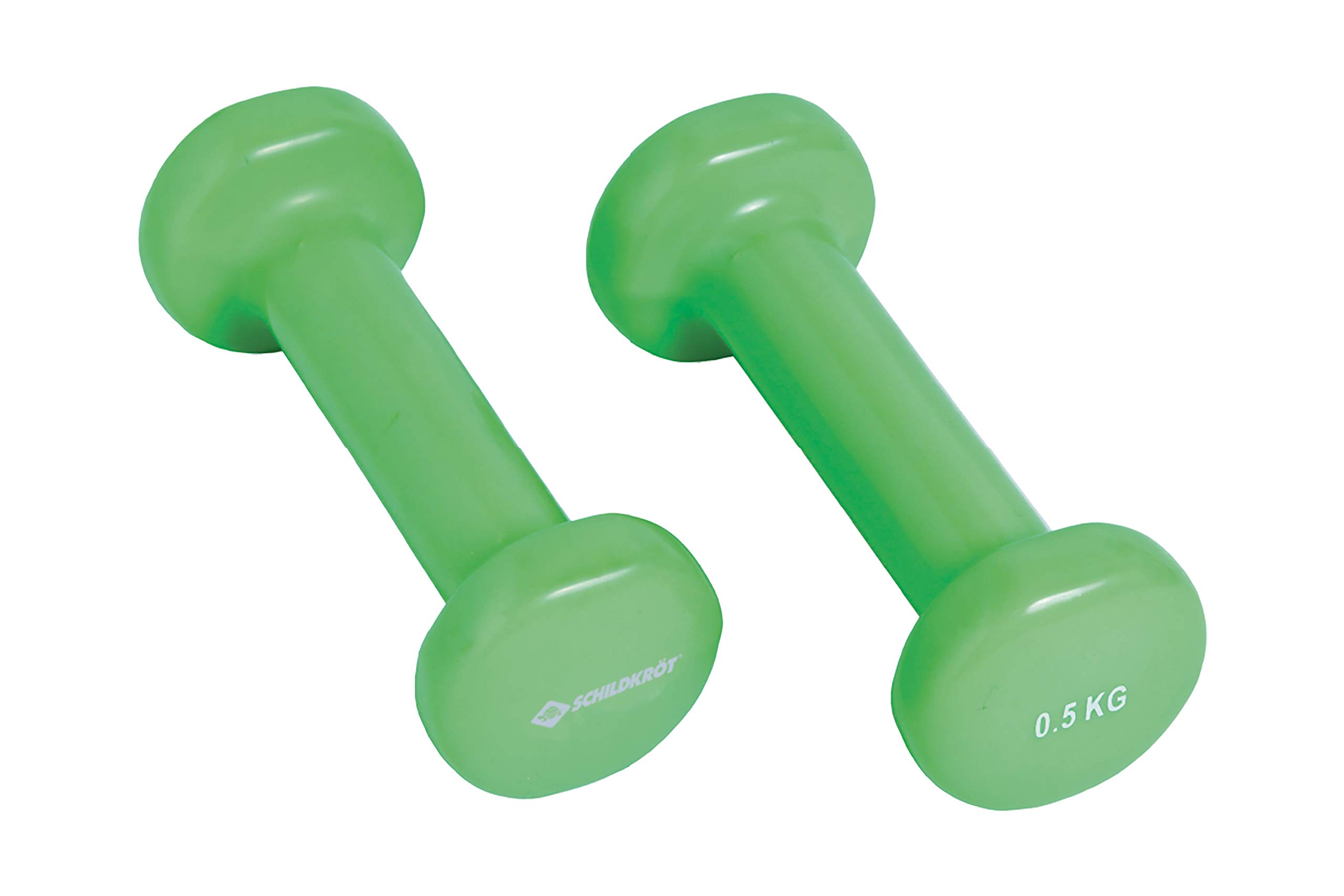 Schildkröt Fitness Vinyl Dumbbell Set, 2 x 1.0 kg, Green, 960005