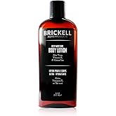Brickell Men's Deep Moisture Body Lotion for Men, Natural and Organic Protects and Hydrates Dry Skin, 8 Ounce, Scented