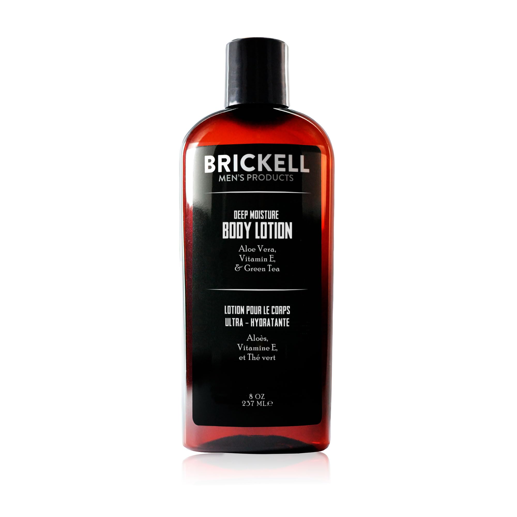 Brickell Men's Deep Moisture Body Lotion for Men, Natural and Organic Protects and Hydrates Dry Skin, 237 ml, Unscented