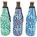 Beer Bottle Sleeves - Set of 6 - Extra Thick Neoprene with Stitched Fabric Edges with Bonus Bottle Opener (Paisley)